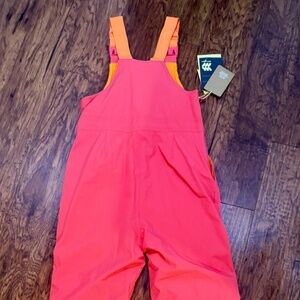Girls Ski Bibs Size Large